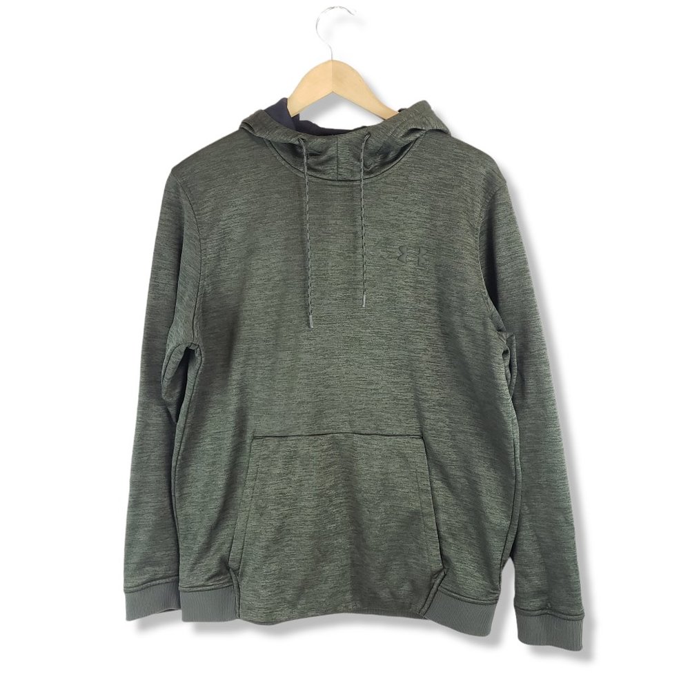 Under Armour Heather Green Pull-over Hoodie Size Large